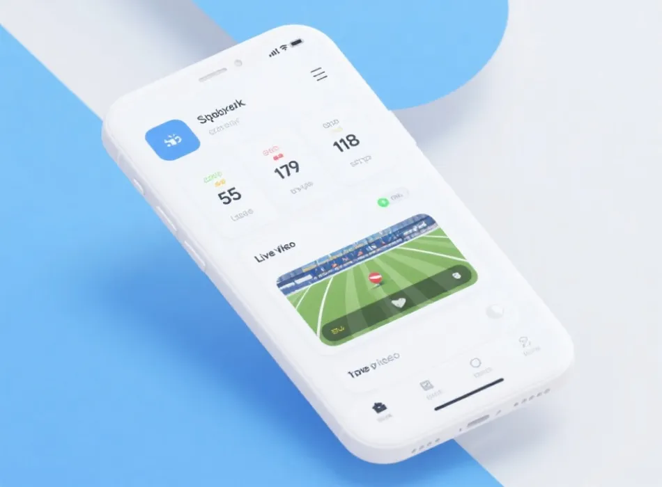 体育APP界面示意